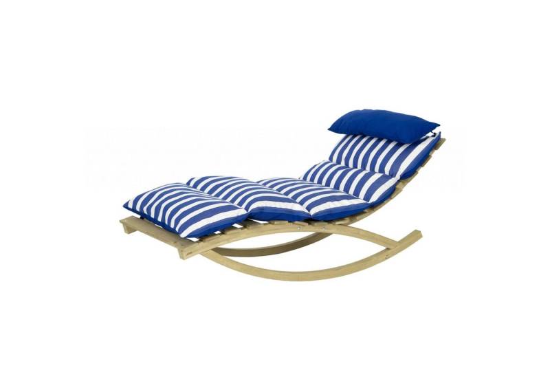 Amazonas Gartenlounge-Sessel AMAZONAS Rocking Lounger Navy Schaukelliege inkl. Holzgestell und von Amazonas