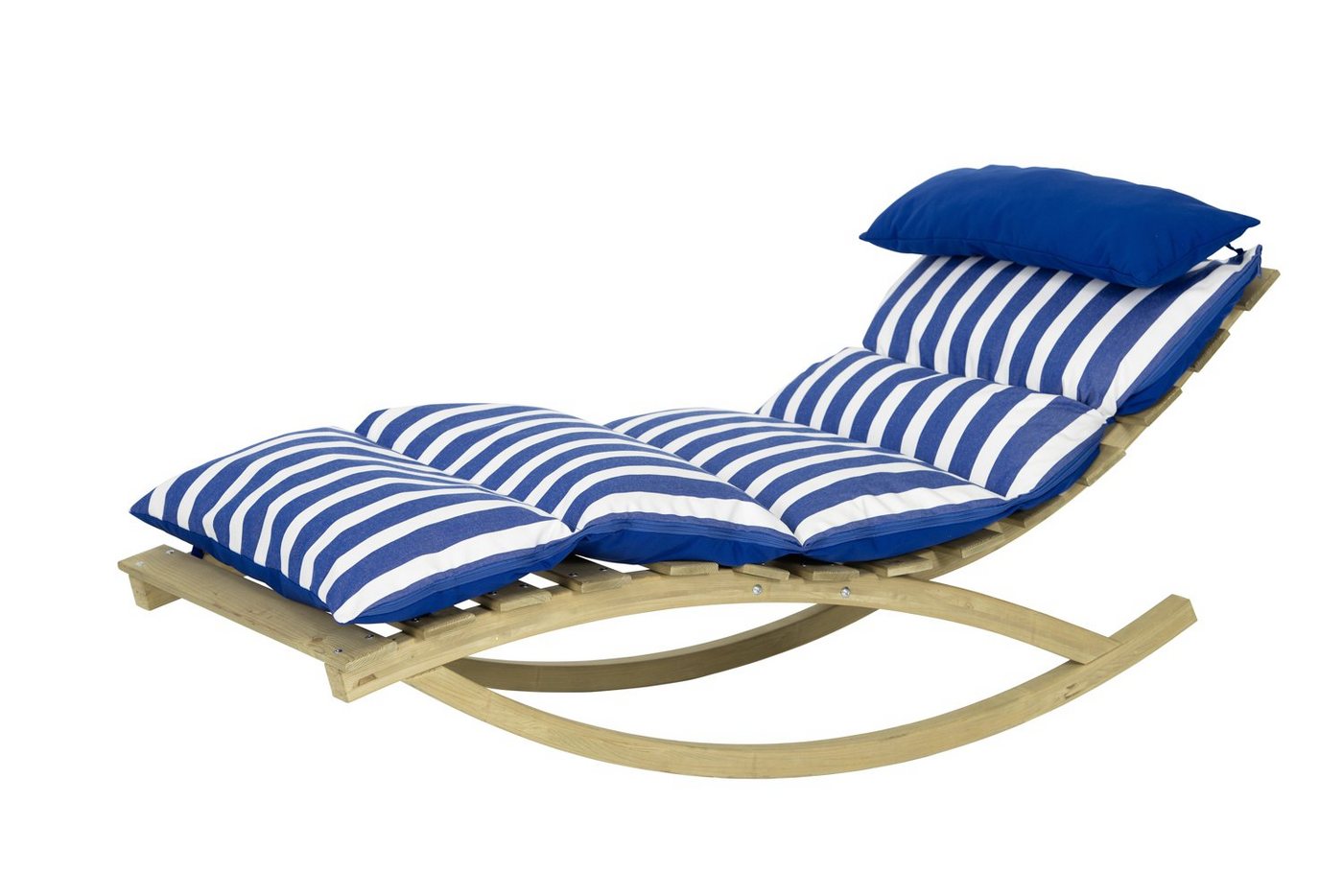 Amazonas Loungebett Schaukel Rocking Lounger Navy - aus dem FSC Fichtenholz, pflegeleicht, wasserabweisend, beidseitig von Amazonas