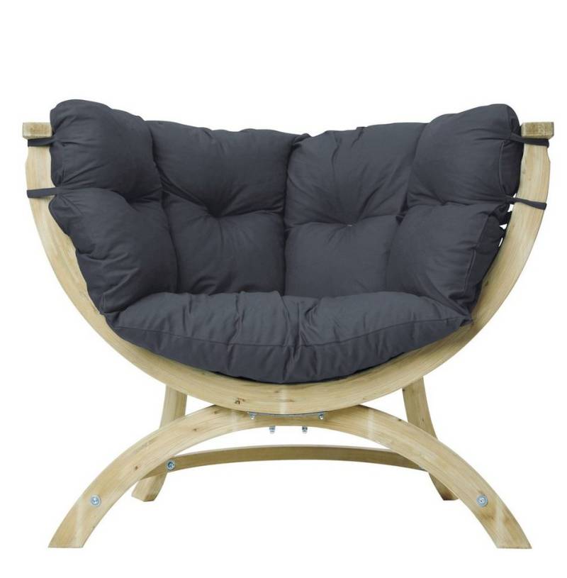 Amazonas Loungeset Sessel Siena Uno Anthracite aus FSC Fichtenholz von Amazonas