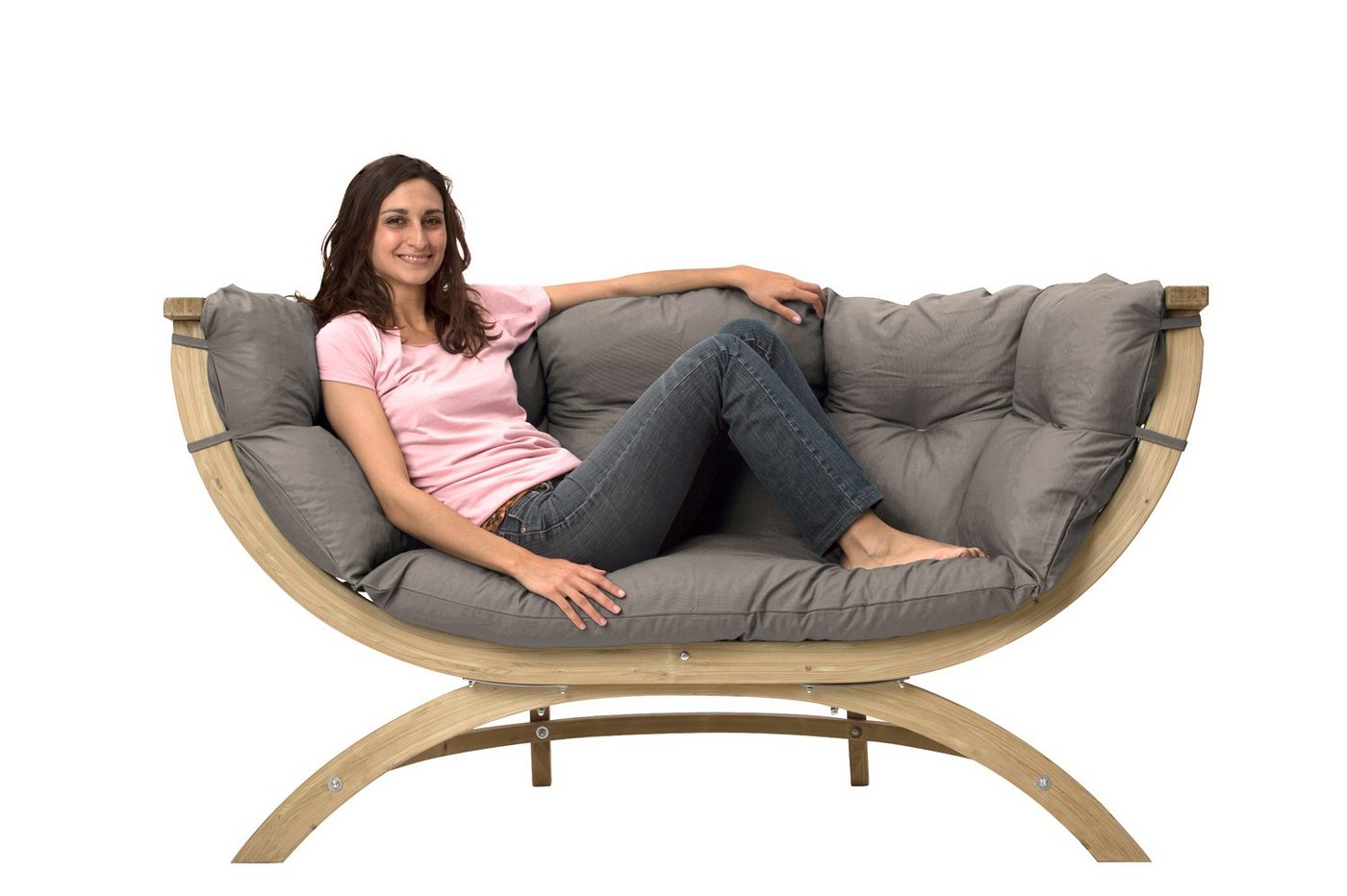 Amazonas Loungesofa Siena Due Taupe: Stilvolles Gartenmöbelset für Zwei Personen von Amazonas