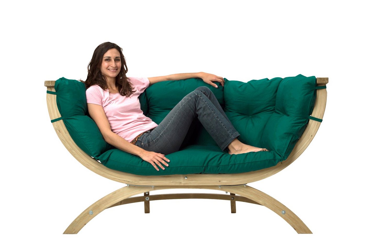 Amazonas Loungesofa Siena Due Verde: Stilvolles Gartenmöbelset für Zwei Personen von Amazonas