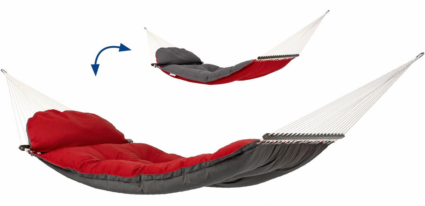 Amazonas Stabhängematte Luxushängematte Fat Hammock red von Amazonas