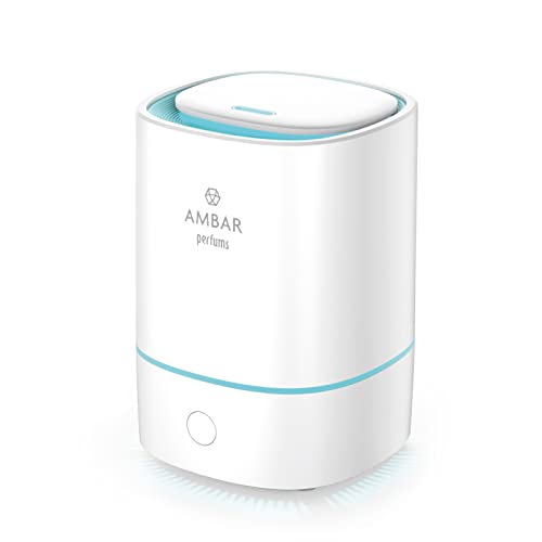 Ambar Perfums Ultraschall-Luftbefeuchter 2.0, Fusion-Technologie, LED-Farben mit Dauerbetrieb oder Blinkmodus, automatische Abschaltung, mehr als 8 Stunden Non-Stop. von Ambar Perfums