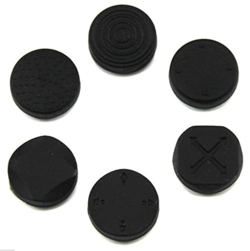 1 Set Analog Silikon Thumb Stick Grip Joystick Caps Cover für PSV 1000 2000 PS Vita Schwarz von Ambertown