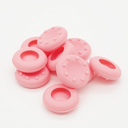 10 x Analog Controller Thumb Stick Grip Thumbstick Joystick Cap Abdeckung für PS4 PS3 Für Xbox 360 Xbox One (Pink) von Ambertown
