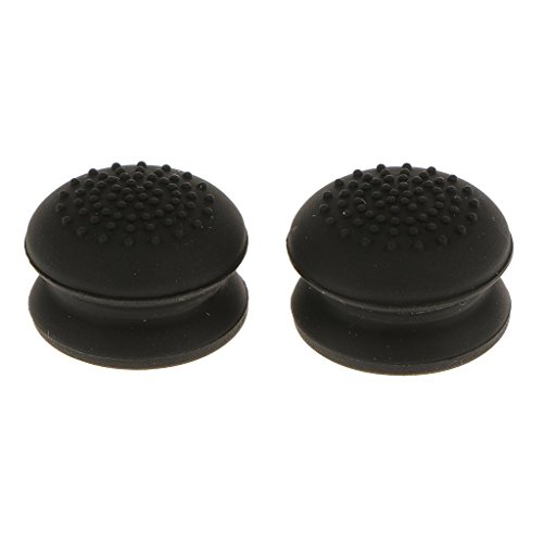 2 x Analog Gamepad erhöhte Antislip Daumen Stick Griff Thumbsticks Joystick Cap Abdeckung für PS4, PS3, Xbox 360, Xbox One Controller (Schwarz) von Ambertown