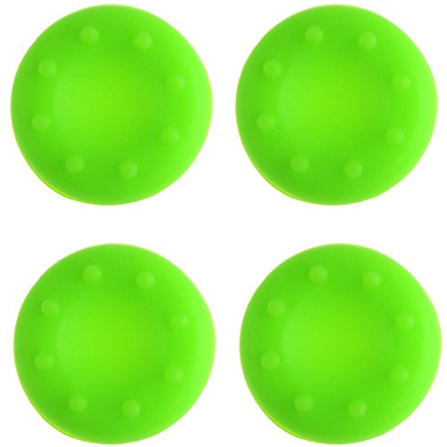 Analog Silikon Daumen Stick Griff Joystick Kappen für PS4 PS3 Xbox 360 Xbox One Game Controller (4 x Grün) von Ambertown