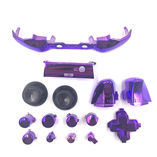 Bumpers Triggers Buttons Thumbstick Cap DPad LB RB LT RT für Xbox One Slim Xbox One S Controller – Chrom Violett Bumpers Triggers Buttons Thumbstick Cap DPad LB RB LT RT für Xbox One Slim Xbox One S Controller – Chrom Violett von Ambertown
