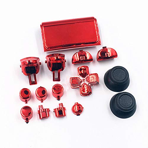 Dpad L2 R2 L1 R1 Trigger Button Buttons Dpad Thumbsticks für PS4 Pro Slim JDM 040 JDS040 JDM 050 JDS050 4.0 5.0 Versionen Controller – Chrom Rot Dpad L2 R2 L1 R1 Trigger Button Buttons Dpad Thumbsticks für PS4 Pro Slim JDM 040 JDS040 JDM 050 JDS050 4.0 5.0 Versionen Controller – Chrom Rot von Ambertown