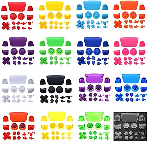 Komplettes Tasten-Set für PS5-Joysticks, Dpad R1, L1, R2, L2, Richtungstaste, ABXY-Tasten, Trigger-Tastenkappe, Abdeckung für PS5 BDM-010 Spielkonsole (Dunkelblau 2) von Ambertown