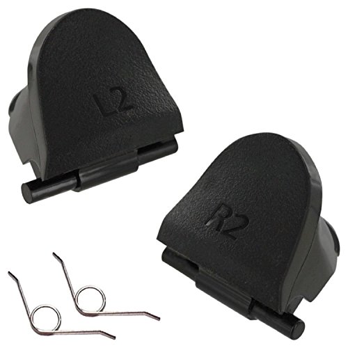 Ambertown L2 R2 Trigger- und Spring für Sony Play Station 4 PS4, Schwarz, Kunststoff, Controller Ersatzteile, Passend für PS4, Nagelneu und hohe Qualität von Ambertown