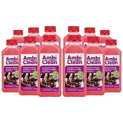 AmbiClean Universal-Entkalker für Kaffeevollautomaten, Kaffee-Maschinen, Wasserkocher etc. | 100% Natürlich | Made in Germany | Für Jura, Siemens, Delonghi, Krups, Melitta, Bosch uvm.| 12 x 250ml AmbiClean Universal-Entkalker für Kaffeevollautomaten, Kaffee-Maschinen, Wasserkocher etc. | 100% Natürlich | Made in Germany | Für Jura, Siemens, Delonghi, Krups, Melitta, Bosch uvm.| 12 x 250ml von AmbiClean