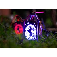 Einhorn Windlicht. Toll Als Nachtlicht Geschenke Für Mädchen. Kinderzimmer Oder Dekor. Geschenkideen. Farbwechsel Led von AmbiColoredLight