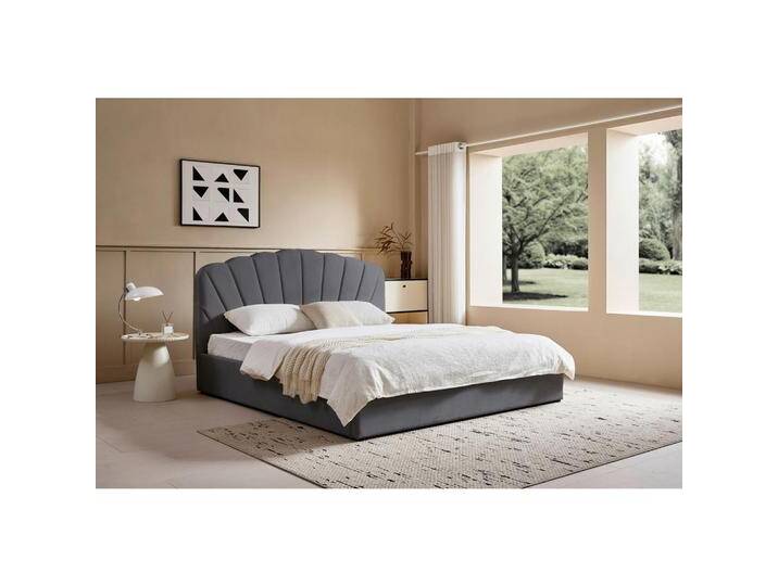 Ambia Home POLSTERBETT, Grau, Holz, Pappel, massiv, 180x200 cm, gepolstertes Kopfteil, Stoffauswahl, Schlafzimmer, Betten, Polsterbetten Ambia Home POLSTERBETT, Grau, Holz, Pappel, massiv, 180x200 cm, gepolstertes Kopfteil, Stoffauswahl, Schlafzimmer, Betten, Polsterbetten von Ambia-Home