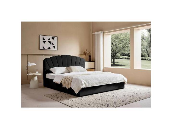 Ambia Home POLSTERBETT, Schwarz, Holz, Pappel, massiv, 180x200 cm, gepolstertes Kopfteil, Stoffauswahl, Schlafzimmer, Betten, Polsterbetten Ambia Home POLSTERBETT, Schwarz, Holz, Pappel, massiv, 180x200 cm, gepolstertes Kopfteil, Stoffauswahl, Schlafzimmer, Betten, Polsterbetten von Ambia-Home