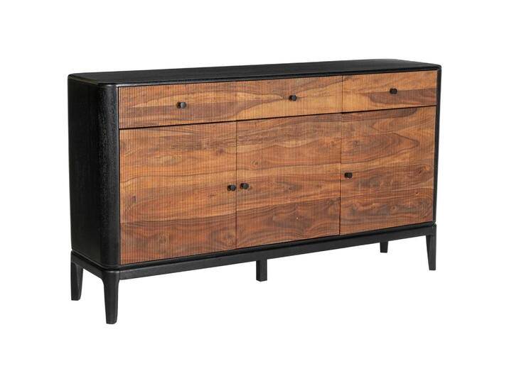 Ambia Home SIDEBOARD, Braun, Natur, Schwarz, Metall, Mangoholz, Sheesham, vollmassiv, Holz, 3 Fächer, 3 Schubladen, 160x87x40 cm, Beimöbel erhältlich, Ambia Home SIDEBOARD, Braun, Natur, Schwarz, Metall, Mangoholz, Sheesham, vollmassiv, Holz, 3 Fächer, 3 Schubladen, 160x87x40 cm, Beimöbel erhältlich, von Ambia-Home