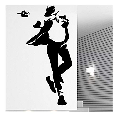 Ambiance-Live Wandtattoo Michael Jackson - 100 x 55 cm, Schwarz von Ambiance Sticker