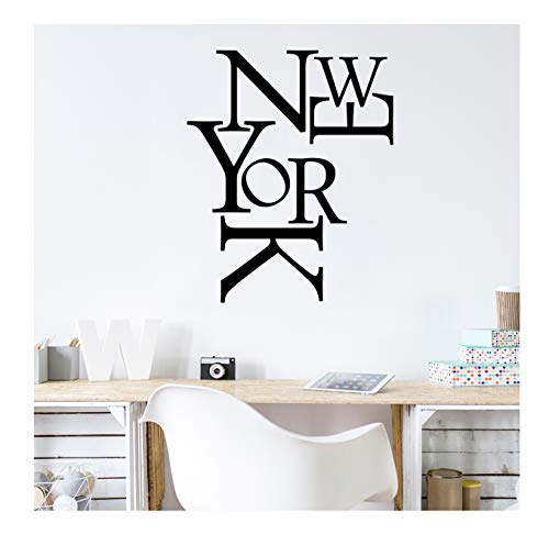 Ambiance-Live Wandtattoo New York Zusammensetzung - 65 x 55 cm, Schwarz von Ambiance Sticker