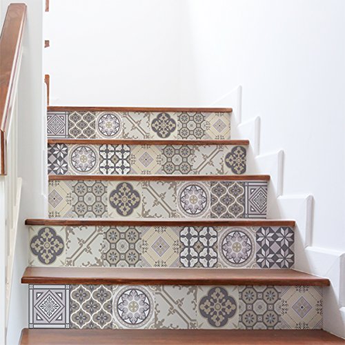 Ambiance Sticker col-stairs-ROS-A923_15x105cm_6bandes Aufkleber Treppe Fliesen, Vinyl Acryl, Land, de, 6 von Ambiance Sticker