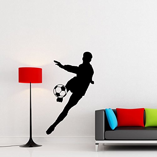 Wandtattoo Spielen Fußballnationalmannschaft – 115 x 45 cm – Schwarz von Ambiance Sticker