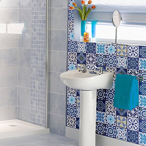 Ambiance Sticker Selbstklebende Wandfliesen für Küche und Bad Janeiro - 9 Stück Aufkleber 10 x 10 cm Ambiance Sticker Selbstklebende Wandfliesen für Küche und Bad Janeiro - 9 Stück Aufkleber 10 x 10 cm von Ambiance Sticker