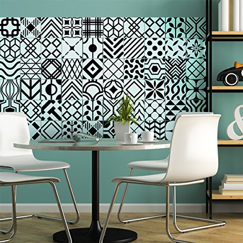 Ambiance Sticker Selbstklebende Wandfliesen für Küche und Bad Danemark - 9 Stück Aufkleber 20 x 20 cm Ambiance Sticker Selbstklebende Wandfliesen für Küche und Bad Danemark - 9 Stück Aufkleber 20 x 20 cm von Ambiance Sticker