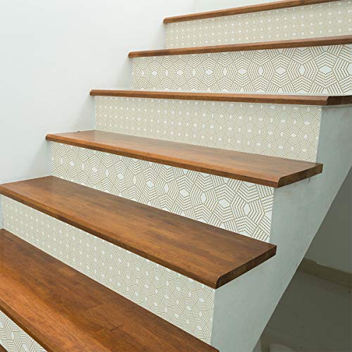 Ambiance Selbstklebende Treppenaufkleber Fliesen | Sticker Kontremarche Zementfliesen | Treppenfliesen | Treppe Zementfliesen selbstklebend - azulejos - 15 x 105 cm - 6 Streifen Ambiance Selbstklebende Treppenaufkleber Fliesen | Sticker Kontremarche Zementfliesen | Treppenfliesen | Treppe Zementfliesen selbstklebend - azulejos - 15 x 105 cm - 6 Streifen von Ambiance Sticker