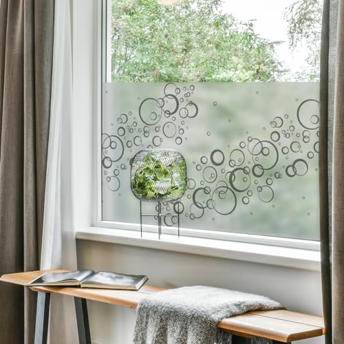 Ambiance Sticker Selbstklebende Sichtschutzfolie für Fenster & Duschtür, Blickdicht, Luftblasen – selbstklebend für Fenster & Duschtür, groß – H 40 x L 100 cm von Ambiance Sticker