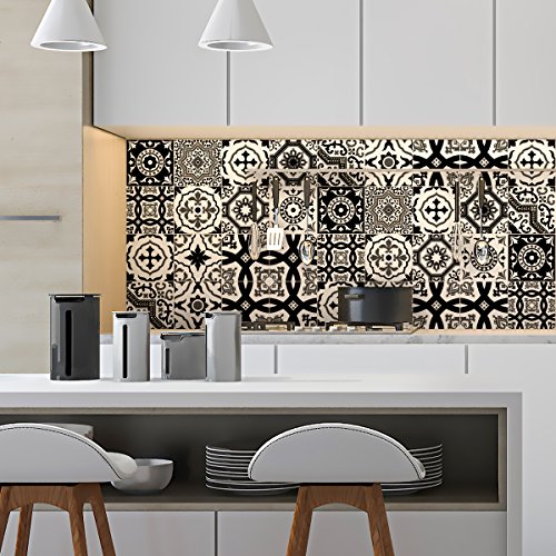 Ambiance Sticker Selbstklebende Wandfliesen für Küche und Bad Modernes Nuance Noir et Blanc - 9 Stück Aufkleber 15 x15 cm Ambiance Sticker Selbstklebende Wandfliesen für Küche und Bad Modernes Nuance Noir et Blanc - 9 Stück Aufkleber 15 x15 cm von Ambiance Sticker
