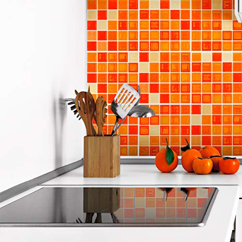 Ambiance Sticker Selbstklebende Wandfliesen für Küche und Bad Mosaïques Nuance Orange - 9 Stück Aufkleber 15 x15 cm Ambiance Sticker Selbstklebende Wandfliesen für Küche und Bad Mosaïques Nuance Orange - 9 Stück Aufkleber 15 x15 cm von Ambiance Sticker