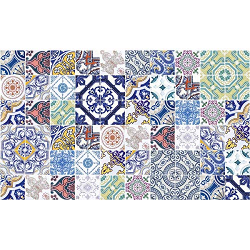 Ambiance Sticker Selbstklebende Wandtattoo Aufkleber, Wanddekoration, Fliesenaufkleber für Badezimmer und Küche Multicolores Élégants - 60 Stück Aufkleber 20 x 20 cm Ambiance Sticker Selbstklebende Wandtattoo Aufkleber, Wanddekoration, Fliesenaufkleber für Badezimmer und Küche Multicolores Élégants - 60 Stück Aufkleber 20 x 20 cm von Ambiance Sticker