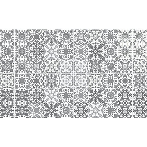 Ambiance Sticker Selbstklebende Wandtattoo Aufkleber, Wanddekoration, Fliesenaufkleber für Badezimmer und Küche Vintage Nuance de Gris - 60 Stück Aufkleber 20 x 20 cm Ambiance Sticker Selbstklebende Wandtattoo Aufkleber, Wanddekoration, Fliesenaufkleber für Badezimmer und Küche Vintage Nuance de Gris - 60 Stück Aufkleber 20 x 20 cm von Ambiance Sticker
