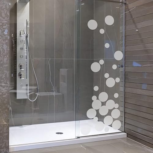 Ambiance Sticker Sichtschutzfolie für Fenster – Selbstklebende Sichtschutzaufkleber für Glas und Duschtür | Kleine Seifenblasen - H120 x L45 cm von Ambiance Sticker