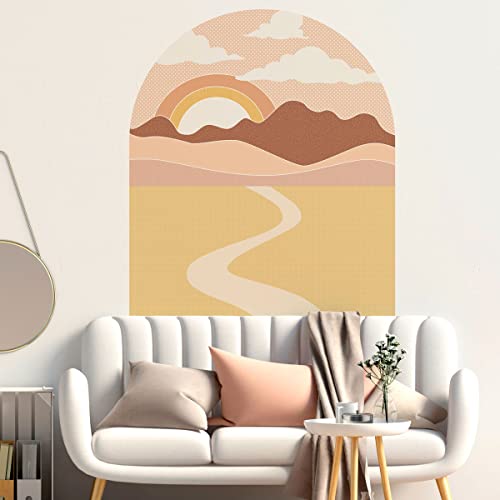 Ambiance Sticker Vliestapete Riesenfresken Vorgekleistert -Kalifornien Sol Levante mit Il Deserto E Le Nuvole Sotto L'Arco - Dekoratives Etikett | H150 x L120 cm von Ambiance Sticker