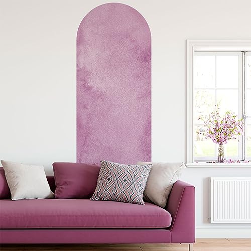 Ambiance Sticker Vliestapete, vorgeklebt, riesige Fresken – rosa Bogen Aquarell – selbstklebend – 185 x 60 cm von Ambiance Sticker