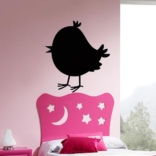 Aufkleber aus Schiefer, Tafel, selbstklebend, abwischbar, Karikatur, kleiner Vogel, 100 x 90 cm von Ambiance Sticker
