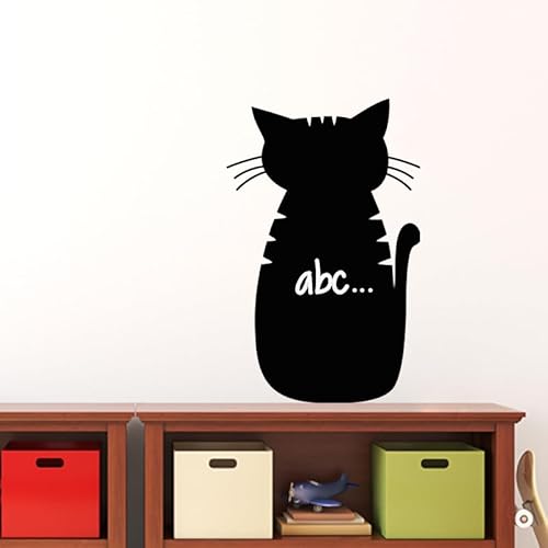 Aufkleber für Tafel, selbstklebend, abwischbar, Karikatur Katze, 135 x 85 cm von Ambiance Sticker