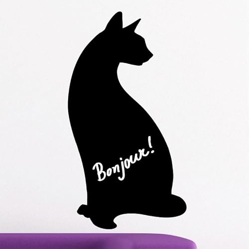 Aufkleber für Tafel, selbstklebend, abwischbar, Motiv: Katze II, 115 x 60 cm von Ambiance Sticker