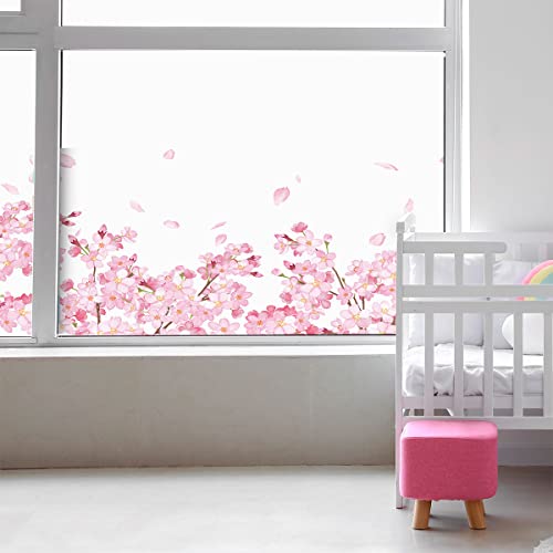 Fensterfolie, Blickdicht, Kirschblüten, Aufkleber für Fenster & Duschtür – 40 x 100 cm von Ambiance Sticker