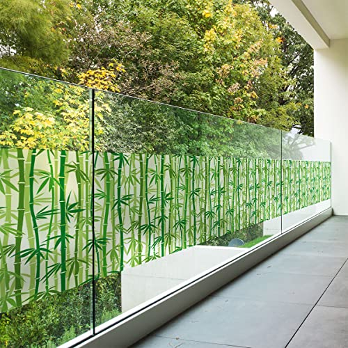Selbstklebender Fensteraufkleber, Blickdicht, Bambus, selbstklebend, Sichtschutz für Fenster & Duschtür, 40 x 200 cm von Ambiance Sticker