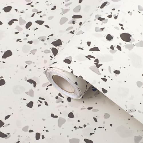 Ambiance Sticker Terrazzo Boden-Klebeband, rutschfest, wasserdicht, Meterware, für Wohnzimmer, Schlafzimmer und Esszimmer – Höhe 60 cm x Länge 3 m von Ambiance Sticker