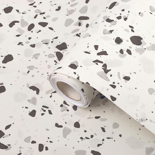 Ambiance Sticker Kleberolle Terrazzo, rutschfest, wasserdicht, Meterware – 60 x 8 m von Ambiance Sticker