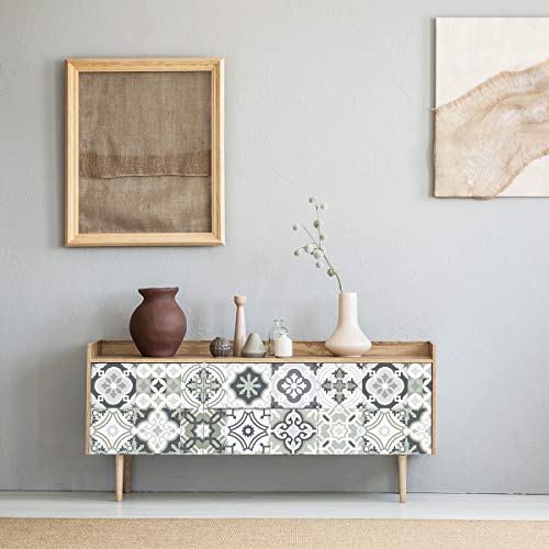 Ambiance Aufkleber für Möbel, selbstklebend, selbstklebend, Zementfliesen, Dekoration für Tische, Schränke, Regale | 40 x 60 cm von Ambiance Sticker