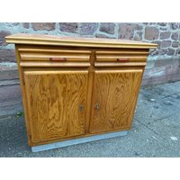 Mado Niedriges Buffet in Vintage Pitchpin 1960 von AmbiancesBoutique