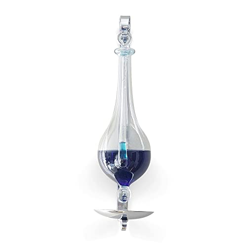 Ambient Weather B1025C Antike Sturmglas Wandhalterung Flüssiges Barometer mit Tropfbecher von Ambient Weather