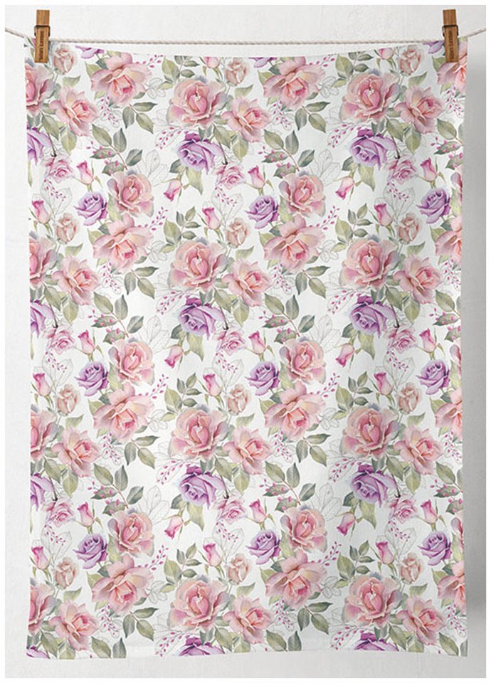 Ambiente® Geschirrtuch Josephine, (2-tlg., 2-teilig), Geschirrtücher ca.50x70cm Baumwolle von Ambiente®