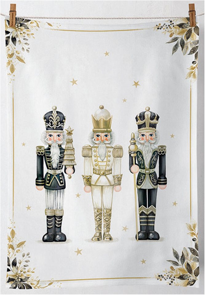 Ambiente® Geschirrtuch Royal nutcrackers, (1-tlg., 1-teilig), Geschirrtücher ca.50x70cm Baumwolle von Ambiente®