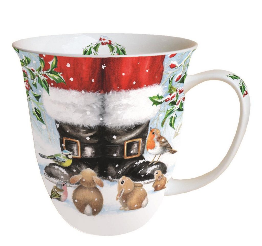 Ambiente® Papierserviette Weihnachten - Becher - Mug 0.4 L - Fine Bone China - Format: Ø 10 cm von Ambiente®