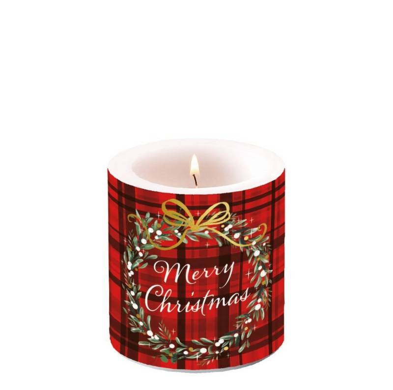 Ambiente® Papierserviette Weihnachten – Kerze klein – Candle small – Format: Ø 7,5 cm x 9 cm – von Ambiente®