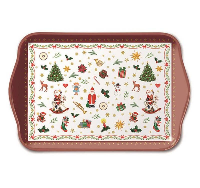 Ambiente® Papierserviette Weihnachten – Tray Melamine – Tablett – Format: 13 x 21 cm – von Ambiente®